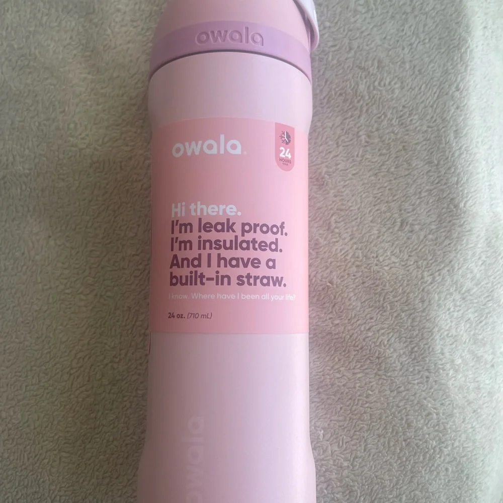 Pink Owala x Starbucks 24 oz water bottle - Picture 2 of 2